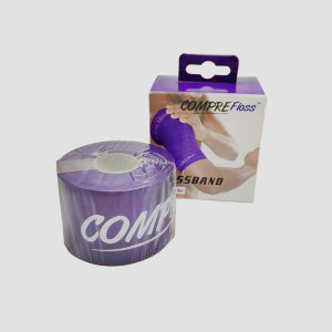 Floss Band taśma do flossingu Sanctband – fioletowa (mocny opór) - 5cm x 2m