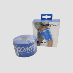 Taśma do flossingu Floss Band Sanctband – niebieska (średni opór) - 5cm x 2m