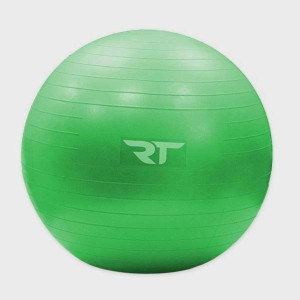 Piłka rehabilitacyjna do ćwiczeń z pompką Rea Tape Yoga Ball 75 cm - zielony