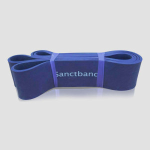 Długa guma do ćwiczeń Super Loop Band Sanctband - fioletowy - bardzo mocny opór