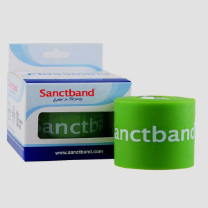 Taśma do flossingu Floss Band Sanctband – limonkowa (słaby opór) - 5cm x 2m