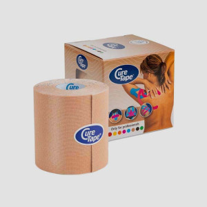 Taśma kinesio Cure Tape Classic beżowa (7,5 cm x 5 m)
