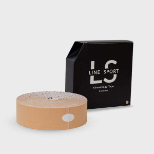 Line Sport Tape - tejpy 5cm x 31m taśma kinesio do tapingu - beżowy