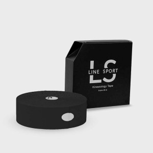 Line Sport Tape - tejpy 5cm x 31m taśma kinesio do tapingu - czarny