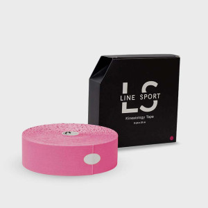 Line Sport Tape - tejpy 5cm x 31m taśma kinesio do tapingu - różowy