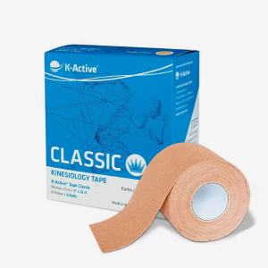 Tejpy do kinesiotapingu K-Active Classic (5cm x 5m) - beżowy