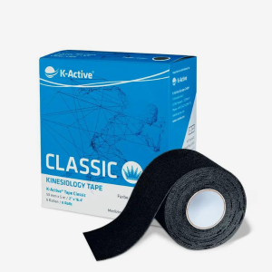 Tejpy do kinesiotapingu K-Active Classic (5cm x 5m) - czarny