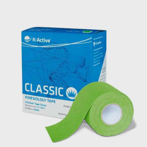 Tejpy do kinesiotapingu K-Active Classic (5cm x 5m) - zielony