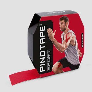 Taśmy kinezjologiczne PINOTAPE SPORT (5cm x 31m) - czerwony