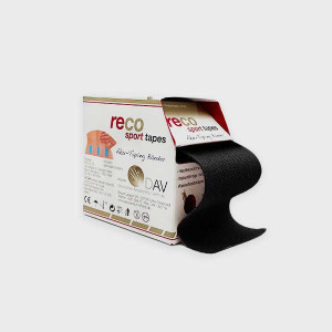 Reco Tape taśmy do rehabilitacji 5 cm x 5 m - czarny
