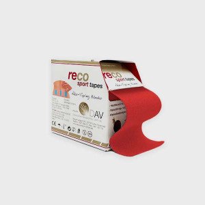 Reco Tape taśmy do rehabilitacji 5 cm x 5 m - czerwony