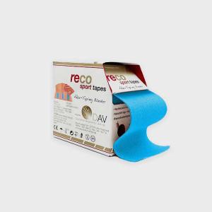 Reco Tape taśmy do rehabilitacji 5 cm x 5 m - niebieski
