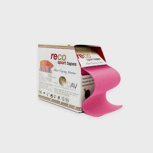 Reco Tape taśmy do rehabilitacji 5 cm x 5 m - różowy