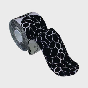 Taśma do kinesiotapingu Thera Band Tape 5 cm x 5m - czarno-biały