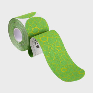 Taśma do kinesiotapingu Thera Band Tape 5 cm x 5m - zielono-żółty