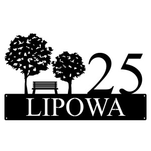 Numer na dom z grafiką || Personalizowane numery na dom || Stalowe tabliczki adresowe z grafiką || Czarny mat || Unikalne grafiki || Personalizacja || Alaser