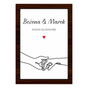 Personalizowana tabliczka Miłość