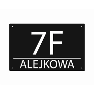 Numer na dom || Personalizowane numery na dom || Stalowe tabliczki adresowe z grafiką || Czarny mat || Unikalne grafiki || Personalizacja || Alaser