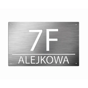Numer na dom || Personalizowane numery na dom || Stalowe tabliczki adresowe z grafiką || Czarny mat || Unikalne grafiki || Personalizacja || Alaser