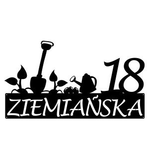 Numer na dom z grafiką || Personalizowane numery na dom || Stalowe tabliczki adresowe z grafiką || Czarny mat || Unikalne grafiki || Personalizacja || Alaser