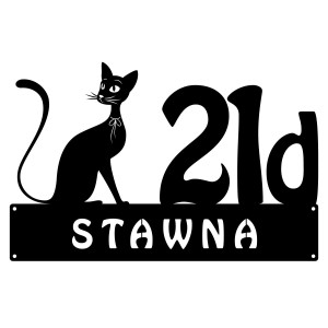 Numer na dom z grafiką || Personalizowane numery na dom || Stalowe tabliczki adresowe z grafiką || Czarny mat || Unikalne grafiki || Personalizacja || Alaser