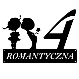 Numer na dom z postacią || Personalizowane numery na dom || Stalowe tabliczki adresowe z grafiką || Czarny mat || Unikalne grafiki || Personalizacja || Alaser