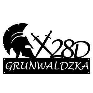 Numer na dom z grafiką || Personalizowane numery na dom || Stalowe tabliczki adresowe z grafiką || Czarny mat || Unikalne grafiki || Personalizacja || Alaser