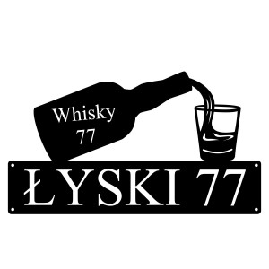 Numer na dom z grafiką || Personalizowane numery na dom || Stalowe tabliczki adresowe z grafiką || Czarny mat || Unikalne grafiki || Personalizacja || Alaser