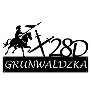 Numer na dom z grafiką || Personalizowane numery na dom || Stalowe tabliczki adresowe z grafiką || Czarny mat || Unikalne grafiki || Personalizacja || Alaser