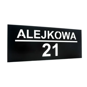 Podświetlany numer na dom z czujnikiem ruchu 20x48 cm Kolor: Antracyt || Solidny Polski produkt || Stal malowana proszkowo