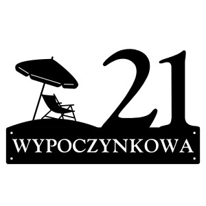 Numer na dom z grafiką || Personalizowane numery na dom || Stalowe tabliczki adresowe z grafiką || Czarny mat || Unikalne grafiki || Personalizacja || Alaser