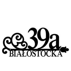 Numer na dom z grafiką || Personalizowane numery na dom || Stalowe tabliczki adresowe z grafiką || Czarny mat || Unikalne grafiki || Personalizacja || Alaser