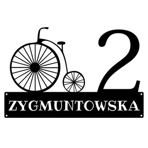 Numer na dom z grafiką || Personalizowane numery na dom || Stalowe tabliczki adresowe z grafiką || Czarny mat || Unikalne grafiki || Personalizacja || Alaser