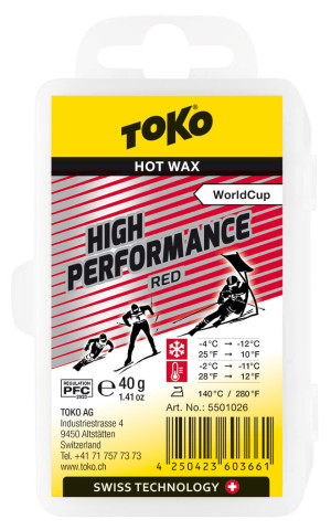 Smar High Performance Hot Wax red 40g TOKO