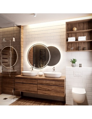 Badezimmer Spiegel Set mit Beleuchtung - UNIVERSE LED III