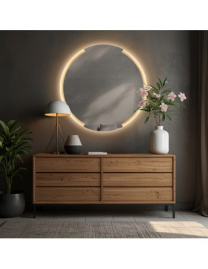 Badezimmerspiegel mit Hintergrundbeleuchtung ELIF LED I