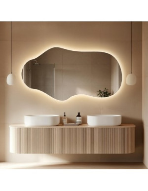 Asymmetrischer Spiegel mit Beleuchtung – MELODY LED