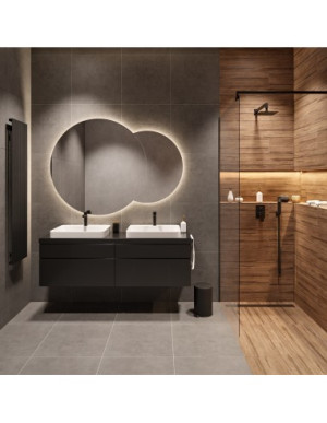 Set LED Badezimmerspiegel mit Hintergrundbeleuchtung – große Wandspiegel fürs Bad – UNIVERSE LED