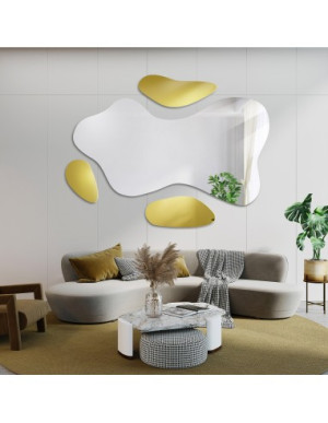 Set aus dekorativen Wandspiegeln mit modernem Stil für große Badezimmer – LOOP