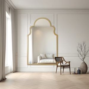 Wandspiegel in retro stijl in lijst - BLISS