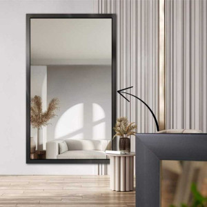 Miroir avec cadre en bois – 6901 – couleur du cadre au choix