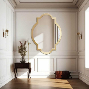 Wandspiegel in retro stijl in lijst - CHARM