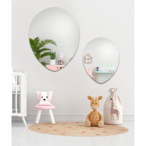 Set decoratieve spiegels voor de kinderkamer - BALLONNETJES