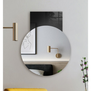 Decoratieve ronde spiegel - DENAR
