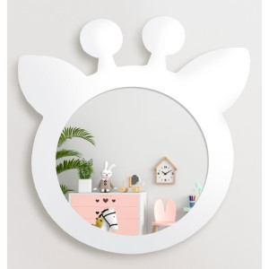 Miroir mural décoratif enfant dans un cadre en mdf - GIRAFE