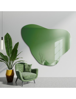 Unregelmäßiger grüner Spiegel – EMERALD GREEN