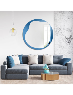 Unregelmäßiger blauer Spiegel – ICY BLUE