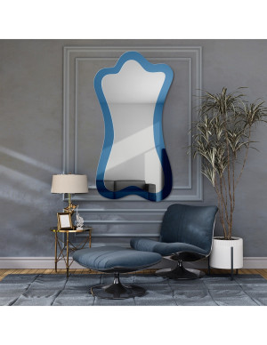 Unregelmäßiger blauer Spiegel – SAPPHIRE BLUE