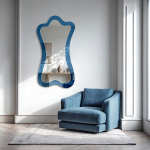 Unregelmäßiger blauer Spiegel – SAPPHIRE BLUE