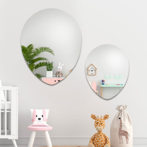 Set von Dekospiegeln für Kinderzimmer - Luftballons